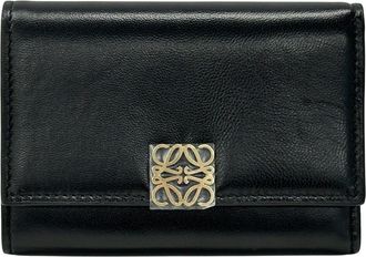 Loewe Black Leather Wallet (Tri-Fold) (Pre-Owned)