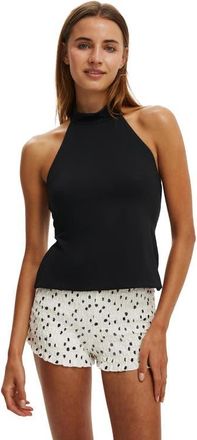 Cotton On Womens Hold Me Halter Twist Back in Black at Nordstrom, Size Xx-Small