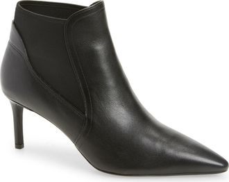 Cole Haan Go-To Jamela Chelsea Bootie in Black Leather at Nordstrom Rack, Size 5.5