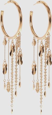 Isabel Marant Boucles DOreilles Fringe Hoops Dore