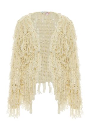 Izia Gehaakt jasje Dames wolwit