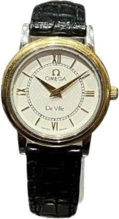 Omega Pre-owned Watches, female, White, Size: ONE SIZE Pre-owned De Ville Prestige Yellow Gold Stainless Steel Watch