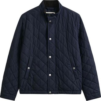 GANT Doorgestikt jack - Heren - Jassen - Blauw - Maat: L Poliester