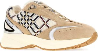 Burberry Womens Multicolor Eclipse Sneakers Flaxsilver
