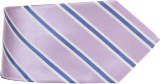 Kiton Fantasie Zijden Stropdas- 7 Vouwen - Heren - Stropdassen - Paars - ONE Size - Accessoires