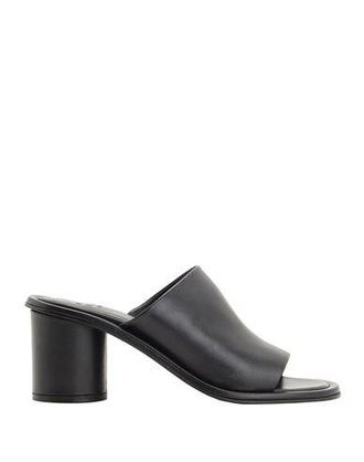 8 by YOOX LEATHER BLOCK HEEL MULES
