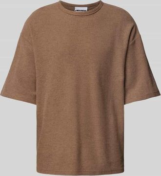 Review T-Shirt mit Strukturmuster in Mud, Gr&ouml;&szlig;e XS