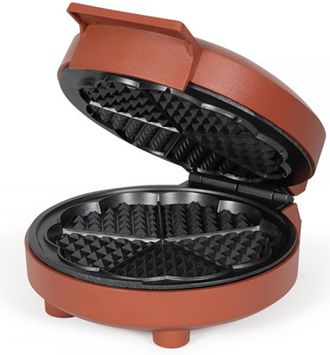 Livoo Gaufrier Coeur Livoo 1000 W, 5 Gaufres Coeur, Rouge