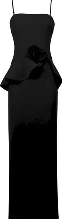Rotate Abito Lungo Floreale Senza Spalline - - Dresses - Donna - Nero - S