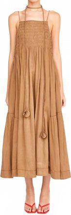 Mirth Janeiro Ankle-Length Sundress In Brownie