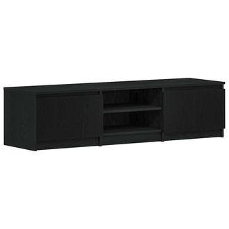 vidaXL Mueble Para Tv De Roble Negro, 140x40x36 Cm, Madera De Ingenier&iacute;a Vidaxl