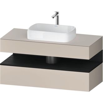 Duravit Duravit - Qatego Consola Mueble Bajo Lavabo, 1 Extra&iacute;ble, 1 Caj&oacute;n