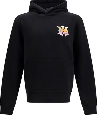 Amiri Mens Hoodie Ma Black Cotton Sweatshirts Sweater