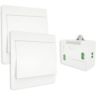 OEM Interruptor Inal&aacute;mbrico Rf433, Sin Bater&iacute;a, Interruptor De Pared Con Control Remoto, Interruptor Bidireccional, Autoalimentado, Sin Cableado, Transmis