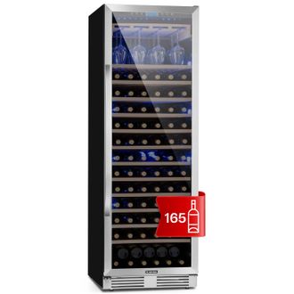 Klarstein Klarstein Vinovilla Grande 165 Frigor&iacute;fico Para Vino Empotrable 425l 165fl. Puerta De Cristal En 3 Colores