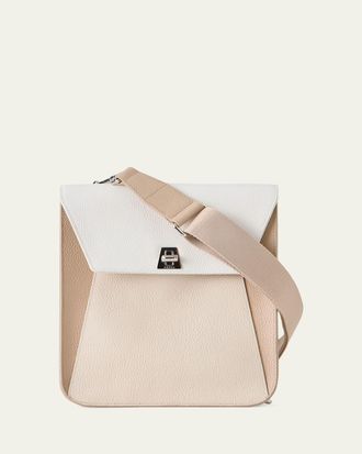 Akris Anouk Small Leather Messenger Bag