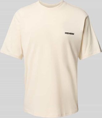 Review T-Shirt mit Rundhalsausschnitt in Ecru, Gr&ouml;&szlig;e XS