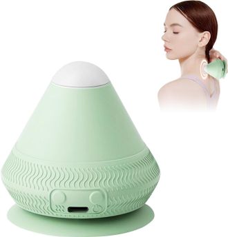 OEM Bola De Masaje Con Ventosa De 2 Dedos, Bola De Masaje El&eacute;ctrica, Doble Temperatura Y Dos Masajes Para Spierpijn (verde)