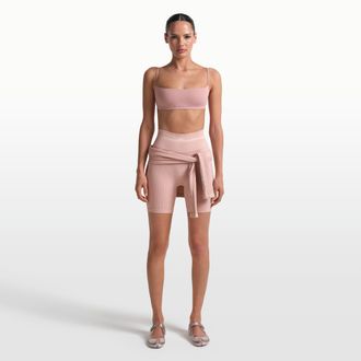 Nike Womens SKIMS Ribbed Seamless 5 Shorts in Pink | SHSHO9724W-HEC