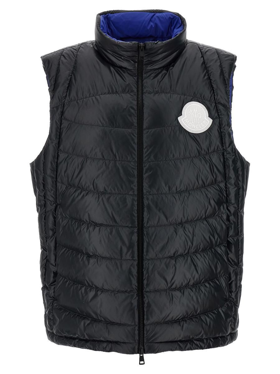 MONCLER | GENICHI HOODED DOWN VEST BLACK & WHITE (8~10歳) Moncler Tib Vest Deep Black