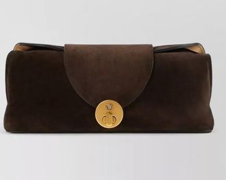 Versace suede shoulder bag