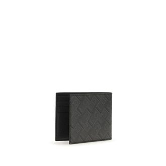 Ferragamo Monogram Calf Leather Wallet - Black