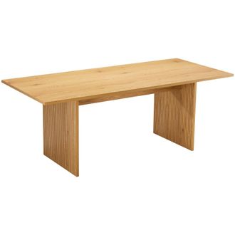 Happy Garden Mesa de comedor rectangular de madera estilo escandinavo 180cm
