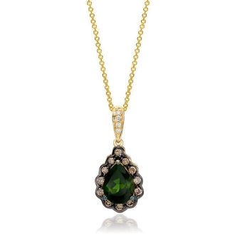 Le Vian Ladies Hunters Green Tourmaline Necklaces set in 14K Honey Gold