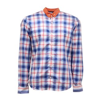 Etro Italiaans Katoenen Geruit Overhemd - Heren - Casual Overhemden - Veelkleurig - S - Katoen - Overhemden