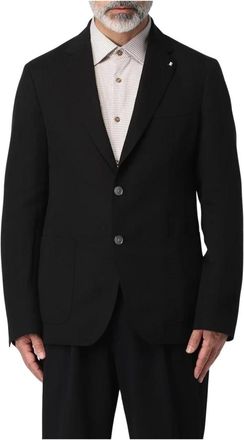 HUGO BOSS Heren, Jassen, Zwart, Maat: 3XL Leer