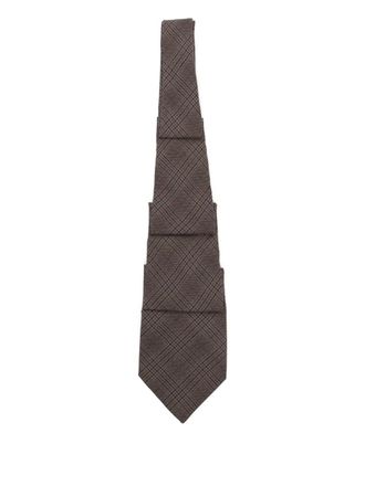 Our Legacy stripe-printed tie - Brown