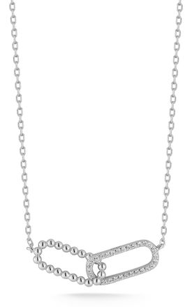 Glaze Jewelry Sterling Silver Double Oval Link Necklace