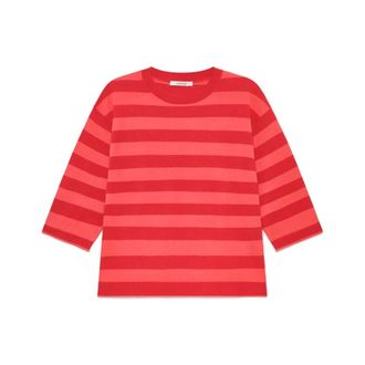 Maliparmi Round-neck Knitwear, female, Red, Size: XS Colours Of The World Sweater