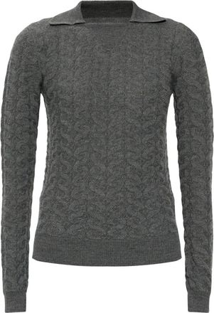 Etro Wool Turtleneck - Dames - Tops - Grijs - Maat: S Wol