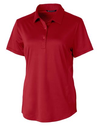 Cutter & Buck Prospect Textured Stretch Womens Short Sleeve Polo Shirt