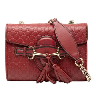 Gucci Tweedehands Mini Microguccissima Emily Crossbody