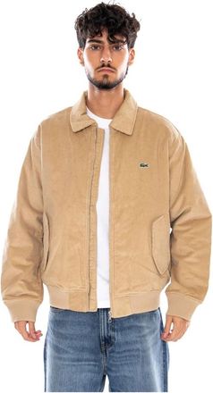 Lacoste Blusone - Heren - Bomber jackets - Beige - L - Katoen - Jassen