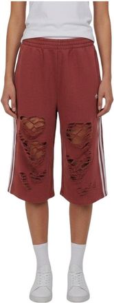adidas (WMNS) adidas Knit Jorts Mid Length Shorts Red LE7123