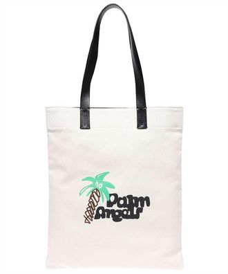 Palm Angels Cotton Canvas Shopping Bag