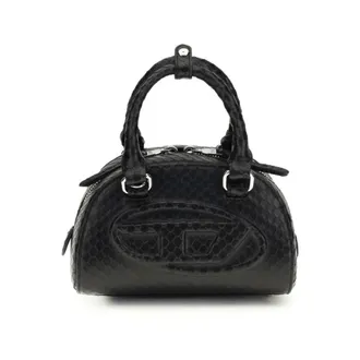 Diesel Handbags, female, Black, Size: ONE SIZE 1DR Dome Handbag