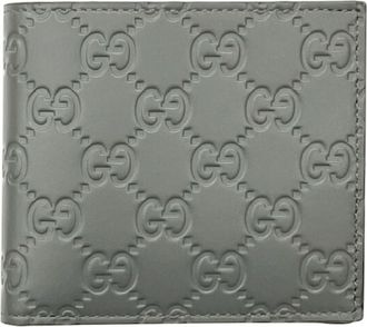 Gucci Gray Leather Wallet (Bi-Fold) (Pre-Owned)