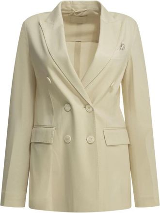 Circolo 1901 Dubbele-rijige Blazer - Dames - Blazers - Beige - S - Katoen - Jassen