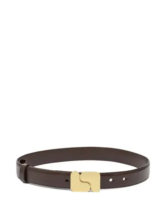 SOEUR leather buckle belt - women - Leather - 70 - Brown