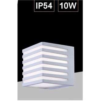 Trade Shop Trade Shop Traesio - Trade Shop - Externo Muro Led 10w Lampada Decorativa Strisce Cubo Ip54 B110-b