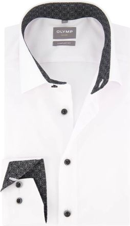 Olymp Olymp, Heren, Overhemden, Wit, Maat: 3XL Katoen