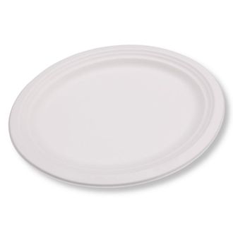 OEM Placa De Pulpa De Junco Ovalada De 26x32 Cm, 125 Unidades