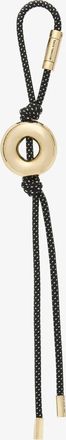 Michael Kors Initial Gold-Tone and Speckled Cord Bag Charm