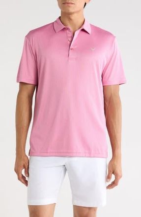 Callaway Ventilated Jacquard Golf Polo in Rose Bouquet at Nordstrom Rack, Size Xx-Large