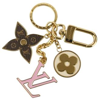 Louis Vuitton Pre-owned Accessories, female, Multicolor, Size: ONE SIZE Pre-owned Canvas Keyring