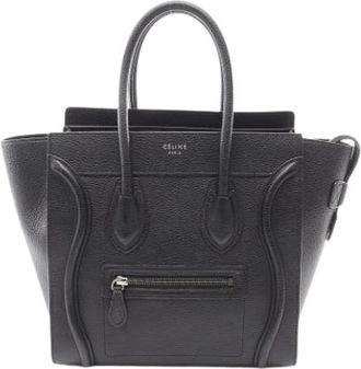 Celine Pre-owned Handbags, female, Black, Size: ONE SIZE Pre-owned Vintage Tote Bag